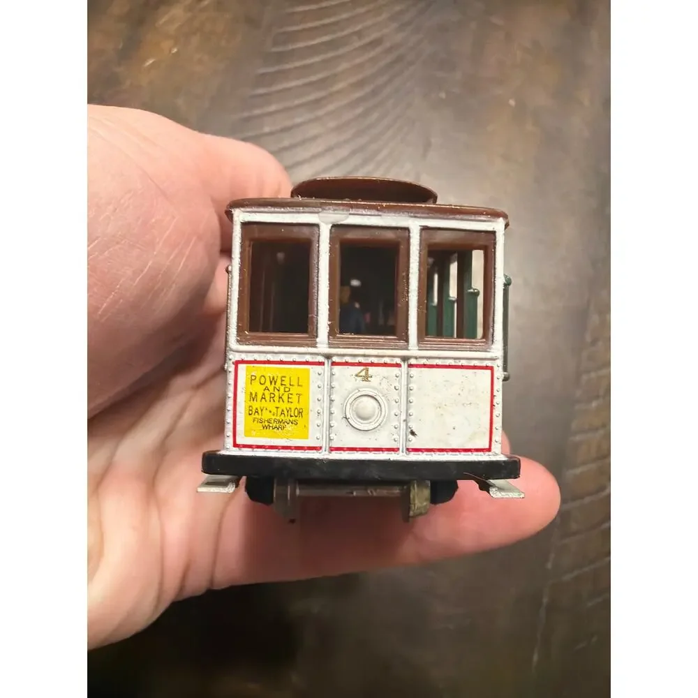 HO Scale San Francisco Cable Car Powell Mason St Non Powered Trolley Model Vtg